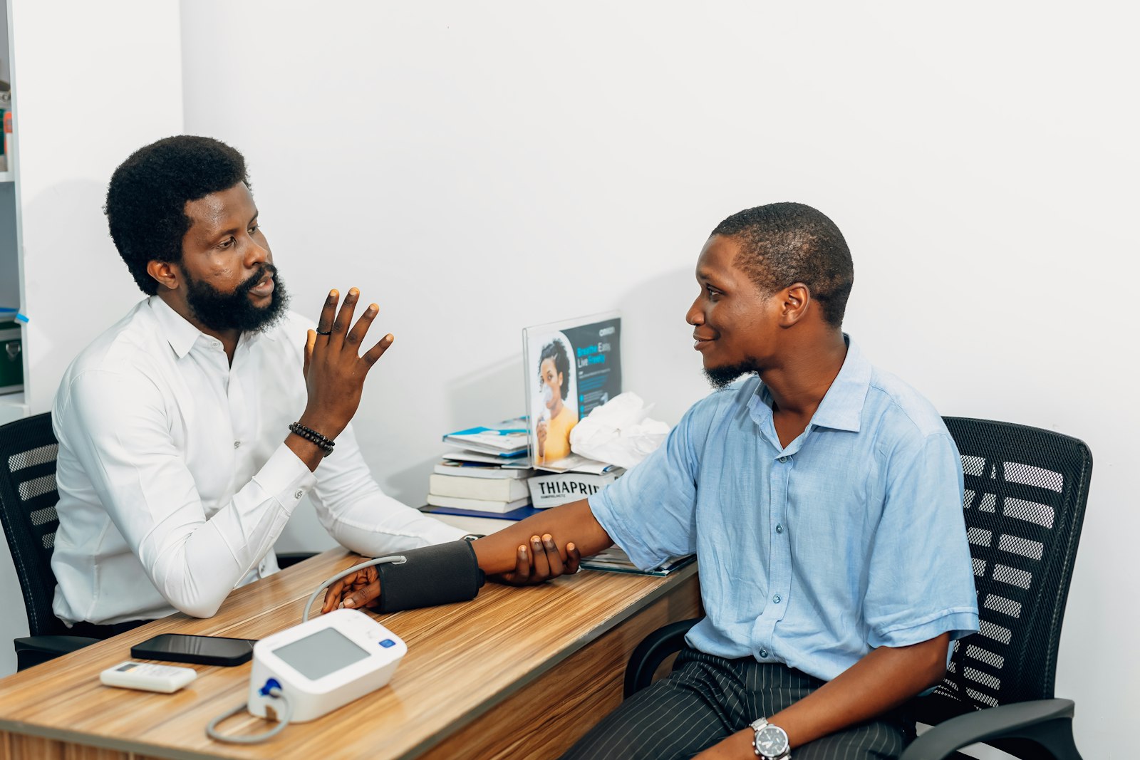 Doctor explaining options to a patient